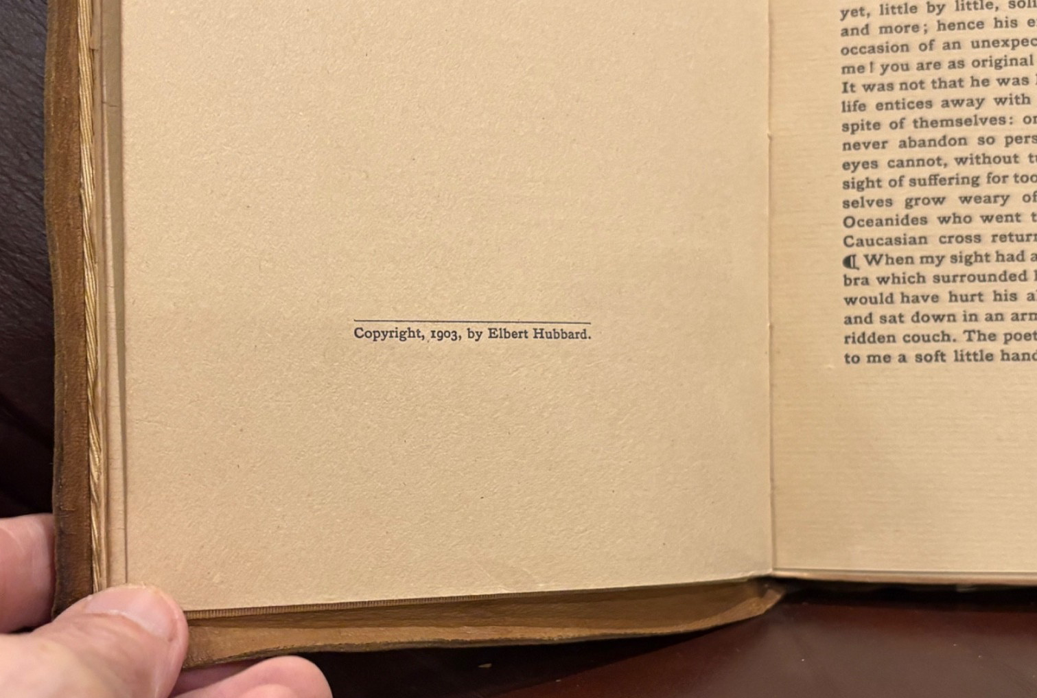 The Book of Songs-Heinrich Heine-1903-The Roycrofters-116 Pages-Elbert Hubbard