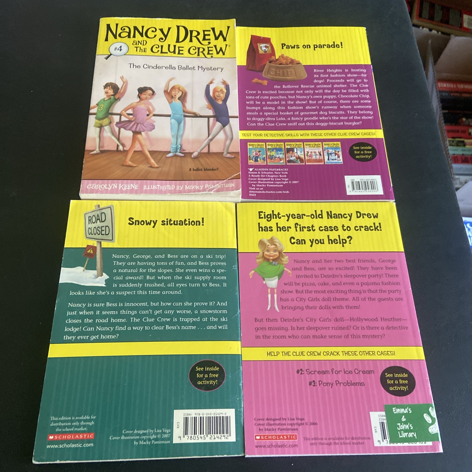 Nancy Drew and Clue Crew By Carolyn Keene Lot Of 11 PBs W/12 Stories G-VG Cond