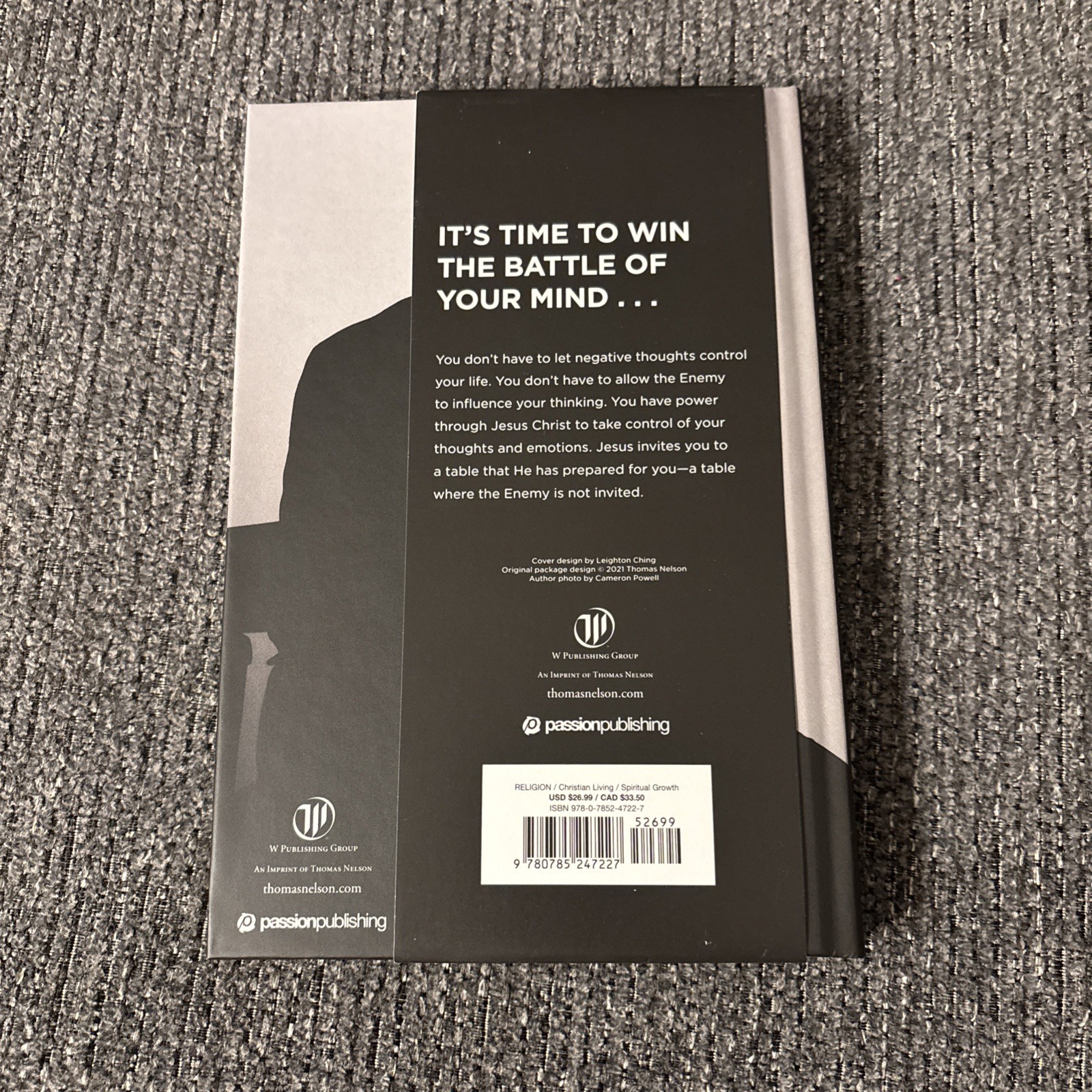 Don’t Give the Enemy a Seat at Your Table Louie Giglio 2021 Hardcover Thomas