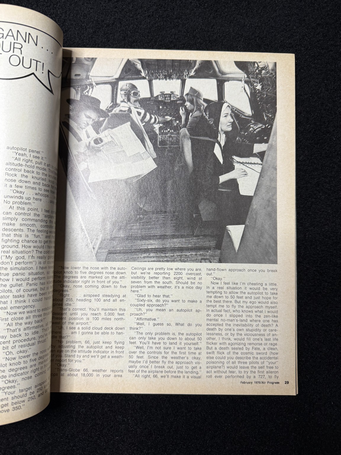 Air Progress 1976 Aviation Magazine Aircraft Cherokee 140 Hijack BFR Training