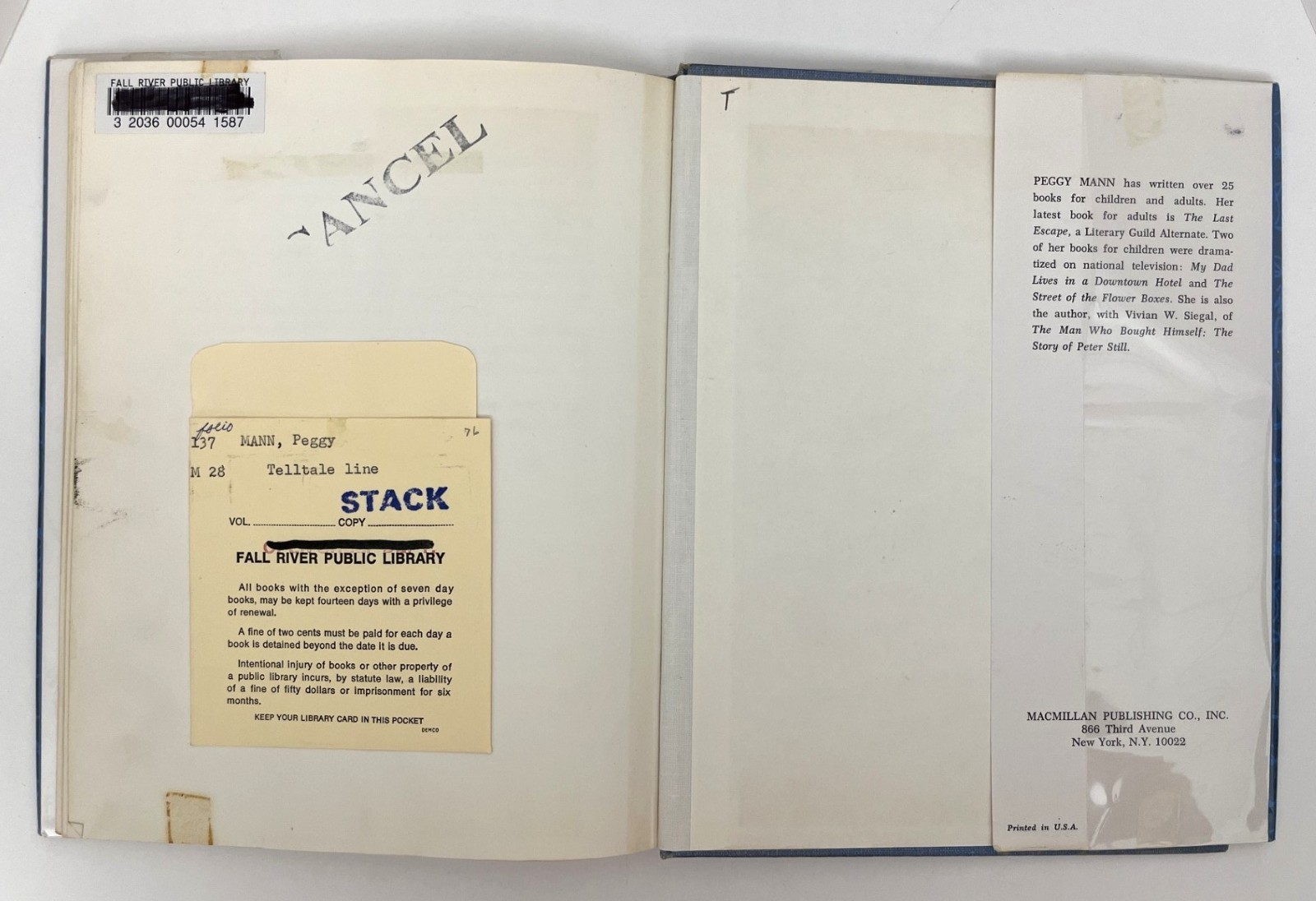 The Telltale Line: The Secrets of Handwriting Analysis, Peggy Mann, HC, 1976