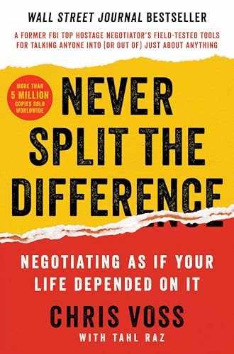 Never Split the Difference: – Hardcover, by Voss Chris; Raz – Very Good b