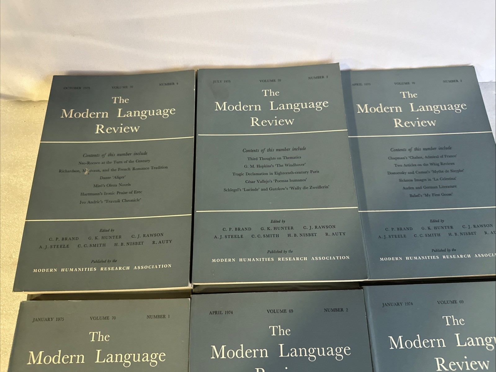 THE MODERN LANGUAGE REVIEW — LOT OF 16 + VARIOUS ISSUES 1972-1975 Paperback