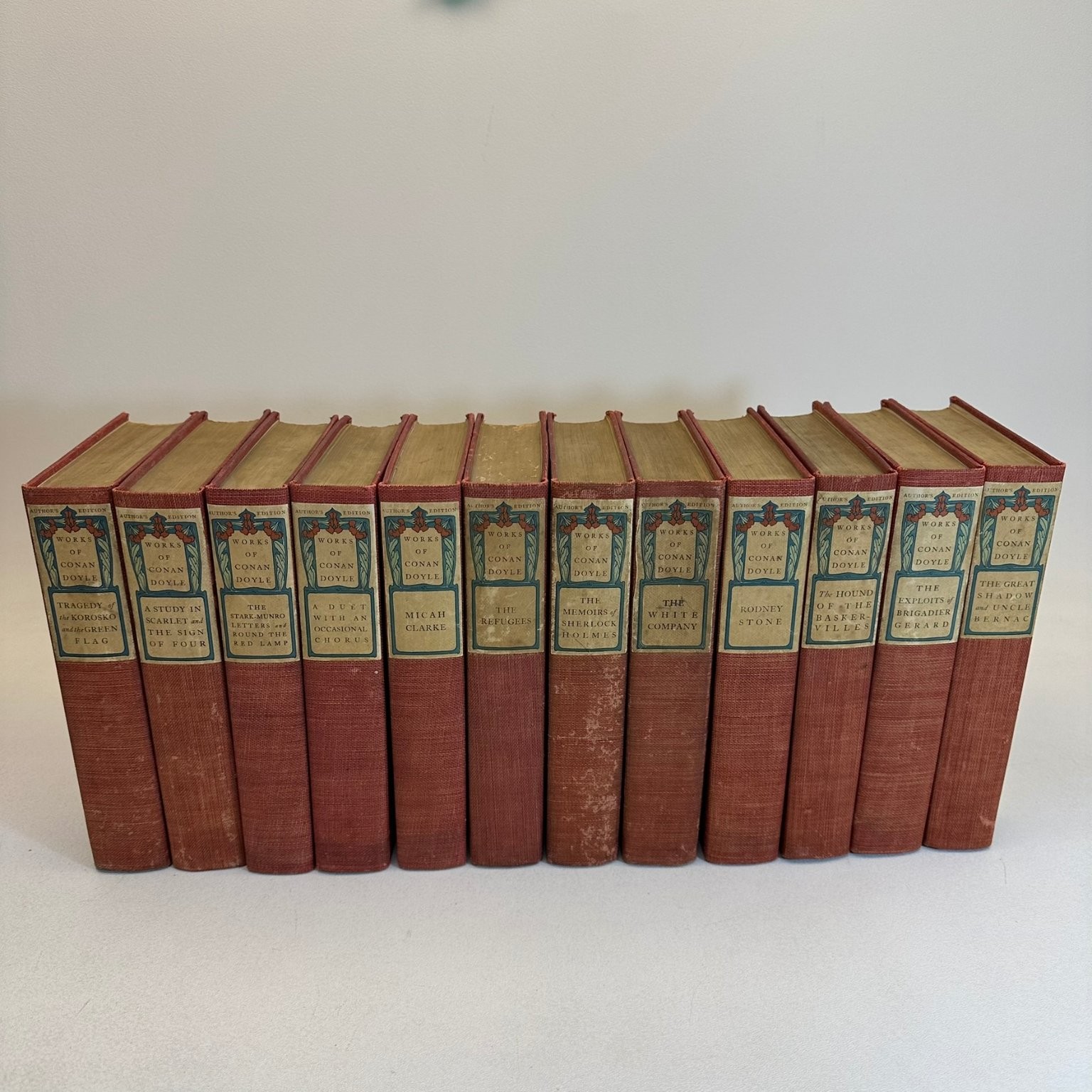 Works of Conan Doyle Author’s Edition 12 Vol. D. Appleton & Co. Mystery Fiction