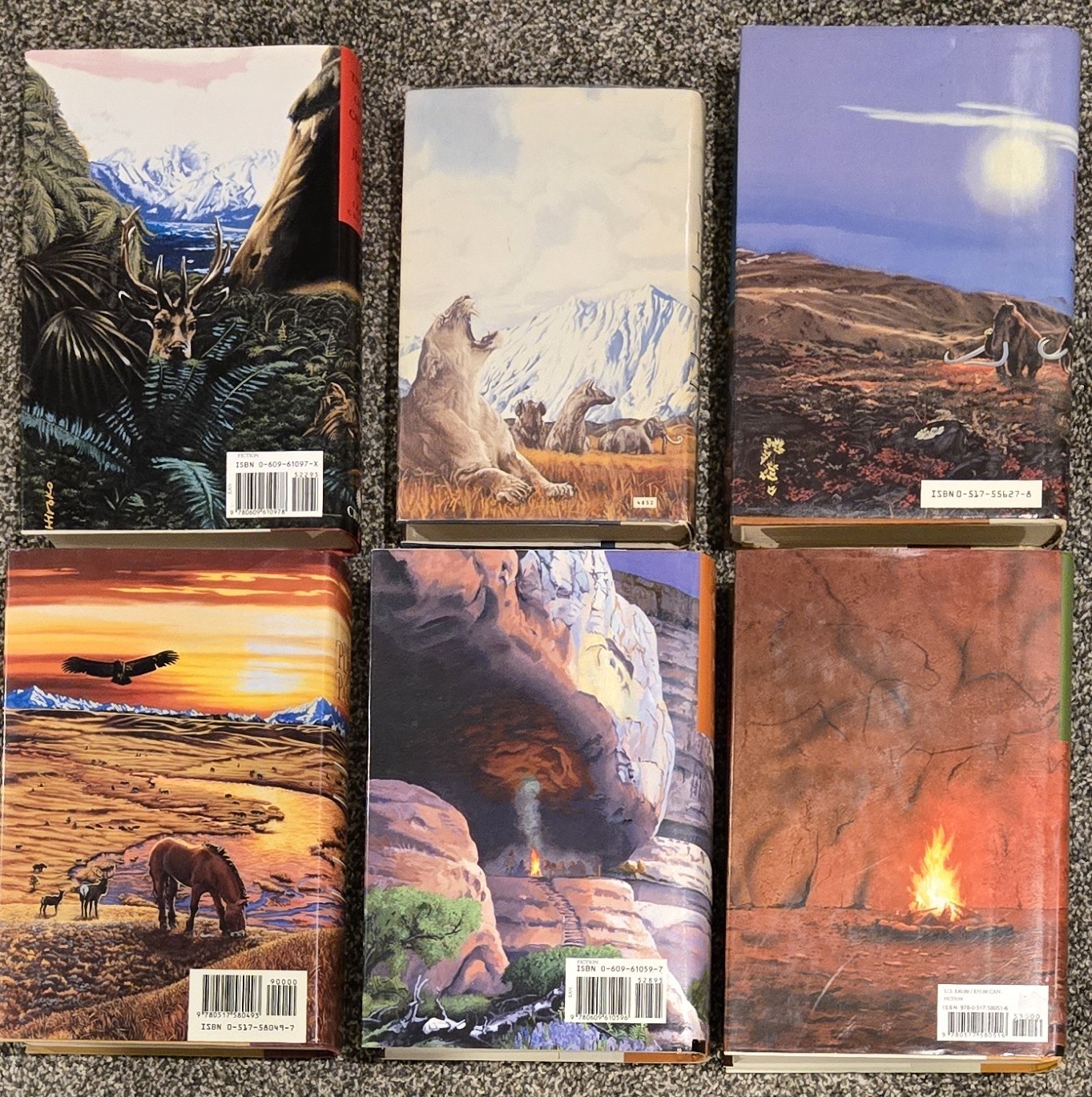 Clan of the Cave Bear (Earth’s Children) Full Series 6 Books, HCDJ, Jean M. Auel