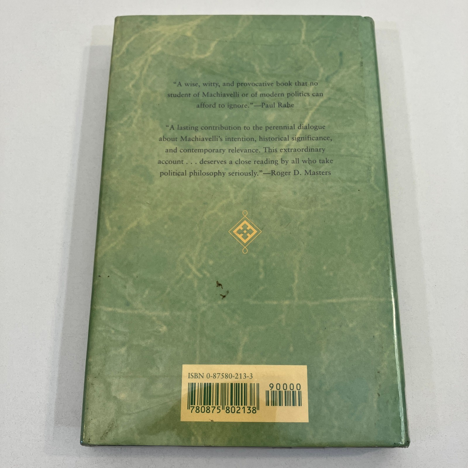 Machiavelli’s Three Romes HCDJ 1996 Ex-Library Vickie Sullivan Religion Liberty
