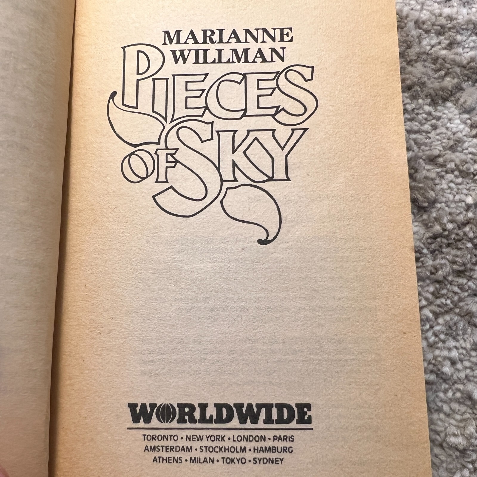 Pieces In The Sky Frontier Romance Paperback Book by Marianne Willman 1986