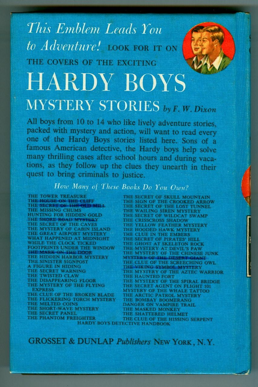 HARDY BOYS #3 SECRET of the OLD MILL! Vintage 1975 Grosset & Dunlap Hardcover!