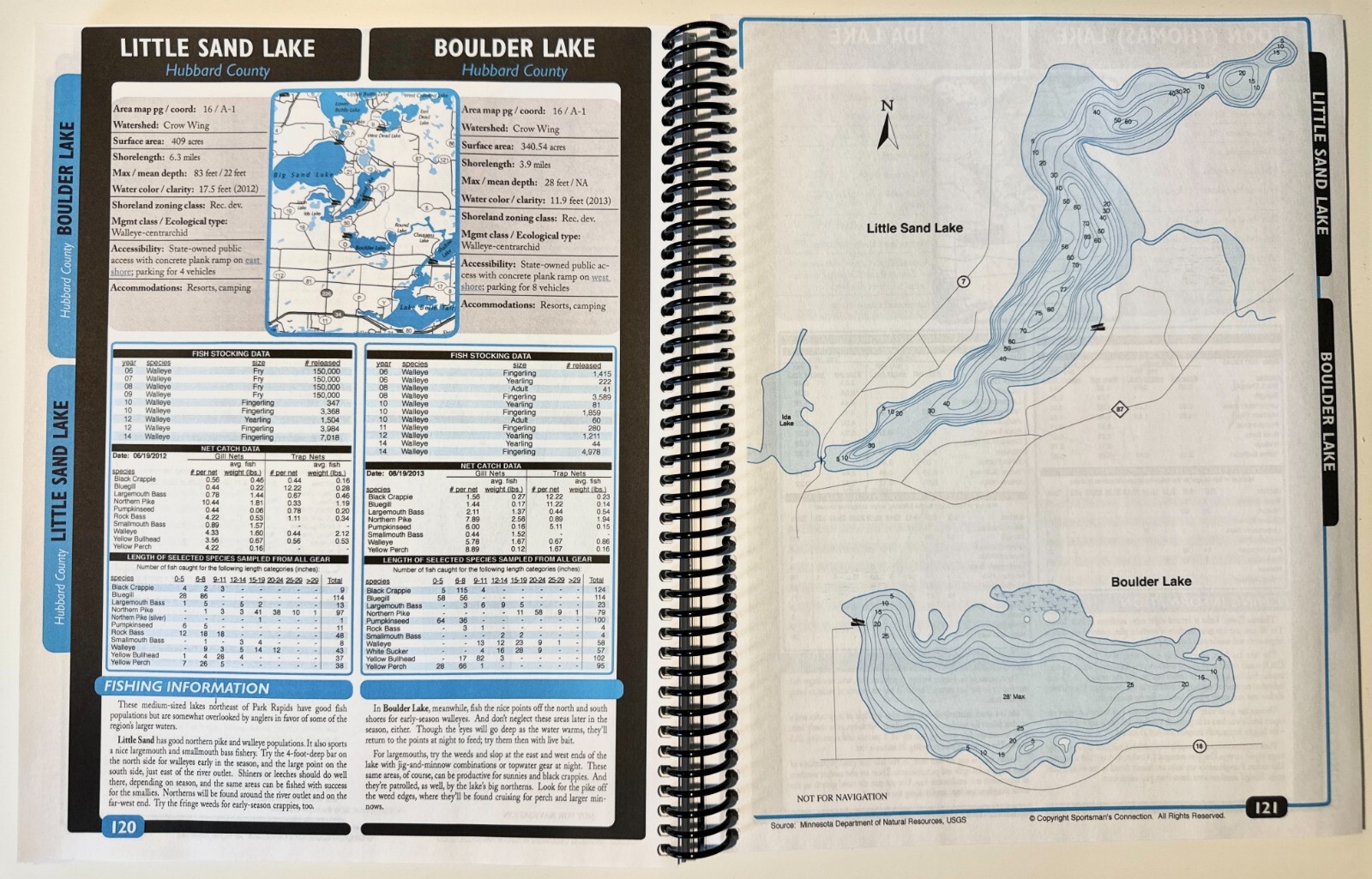 Minnesota Leech Lake Area And Park Rapids Fishing Maps Guidebook