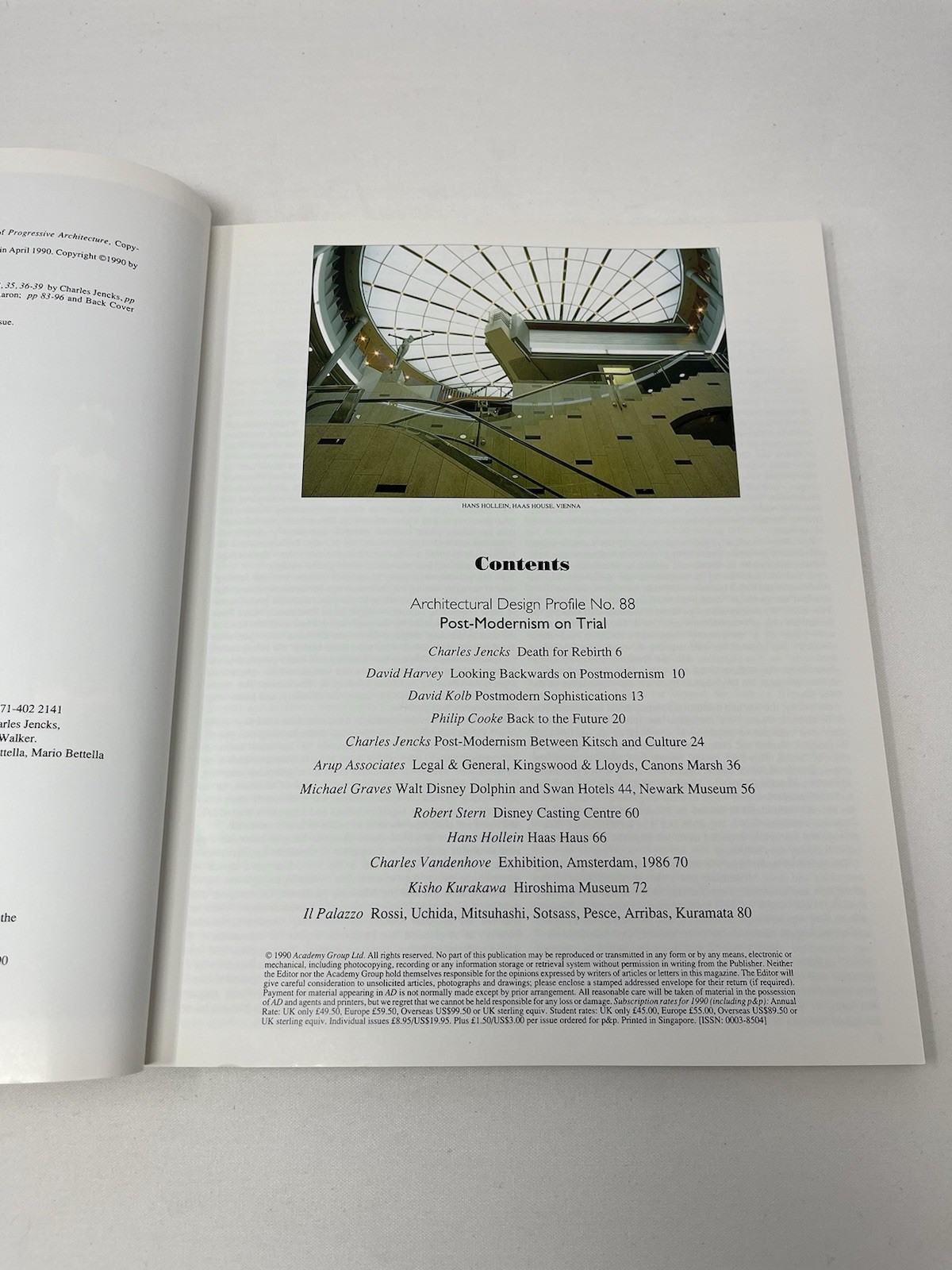 Post-Modernism On Trial Architectural Design 1990