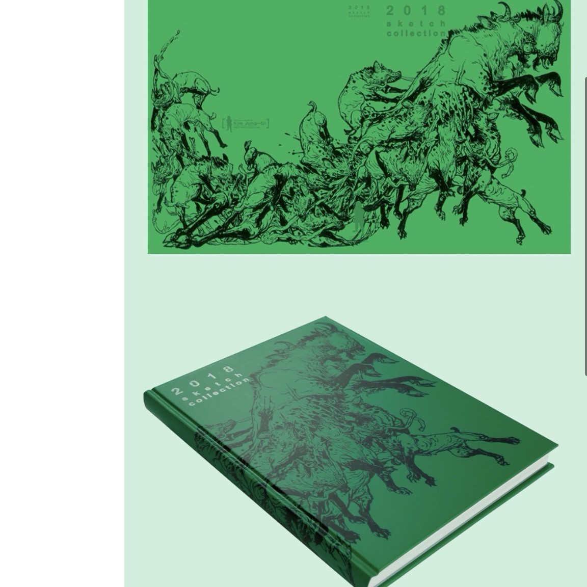 Kim Jung Gi Art Book Original 2018 Sketch Collection Hard Cover Sealed