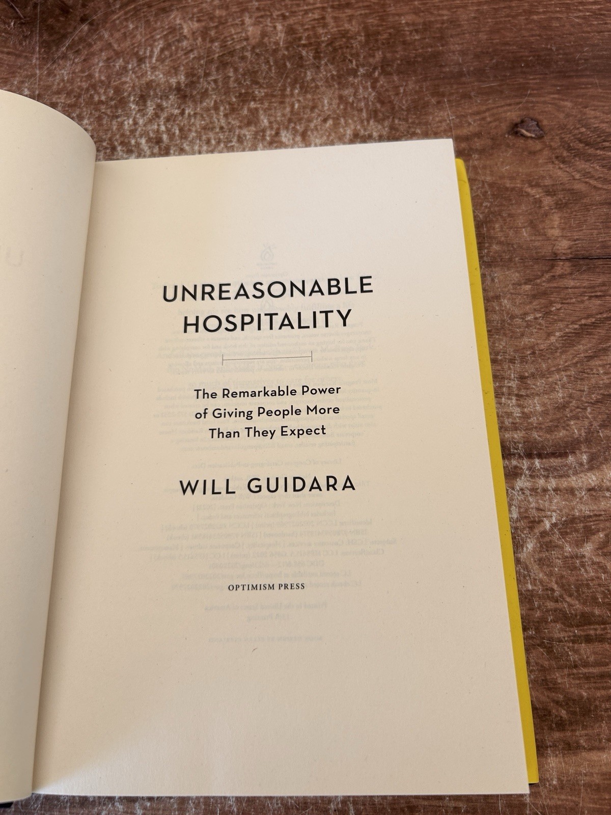 Unreasonable Hospitality by Will Guidara (Hardcover, 2022)