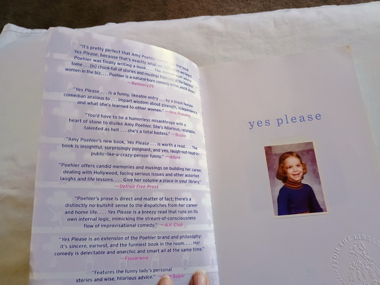 Pre Owned Softcover Book „Yes Please“ Amy Poehler Dey St. Publisher