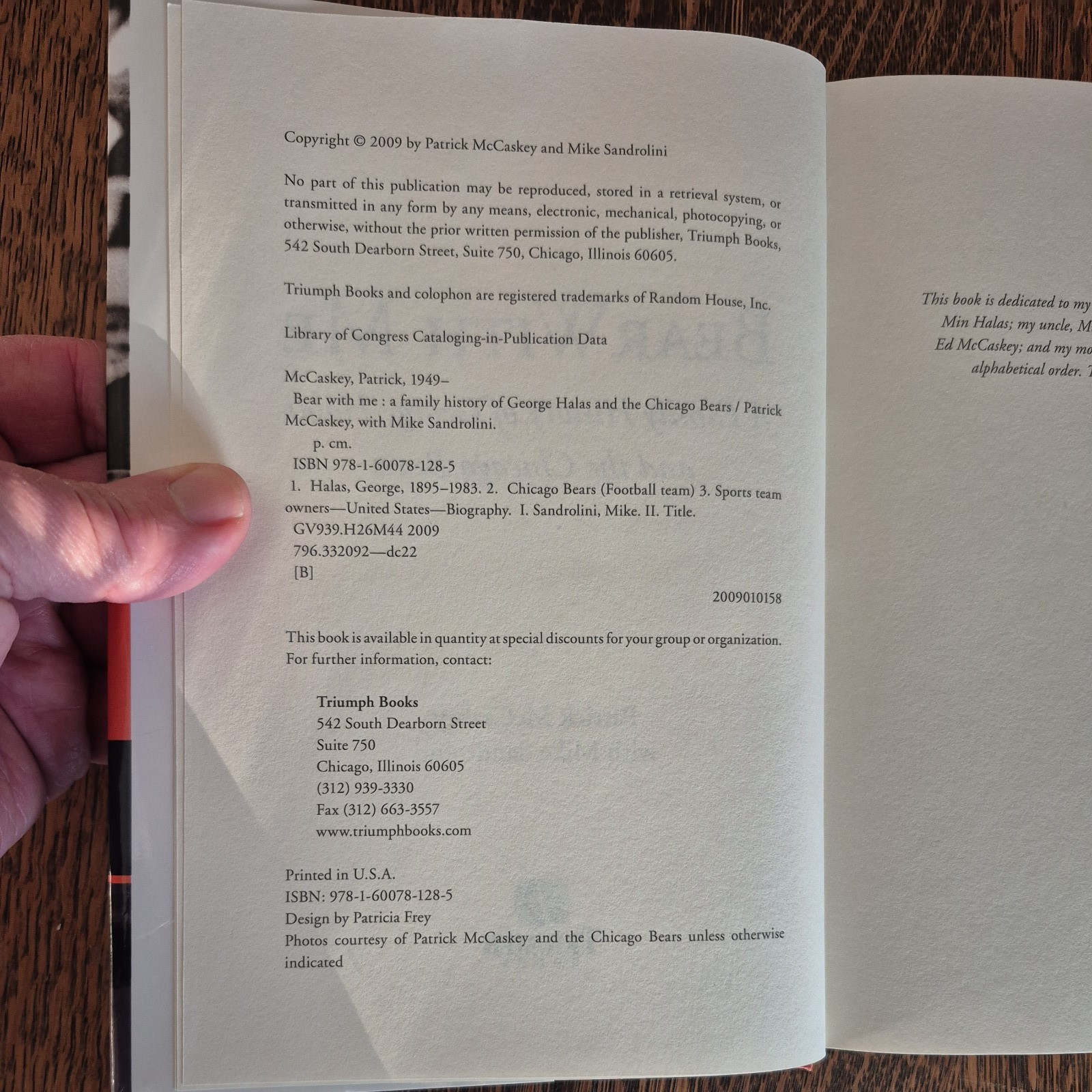 Bear with Me by Patrick McCaskey, (2009, hardcover) First Edition, SIGNEDx3!!!