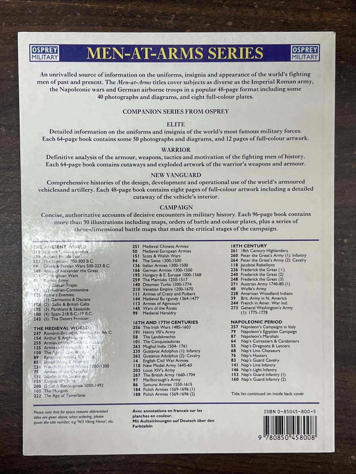 Arab Armies of the Middle East – Osprey Men-At-Arms No. 194, 40 Pages, 1995, SB