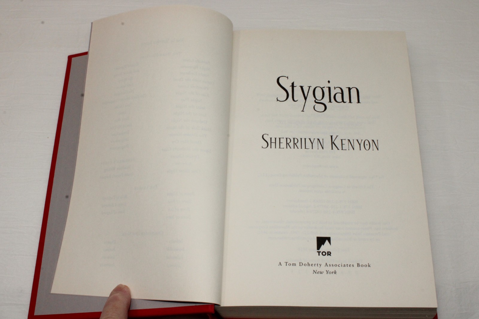 STYGIAN, Sherrilyn Kenyon Hardcover Dust Jacket 2018 Tor 1st/1st SIGNED, NF/VG+