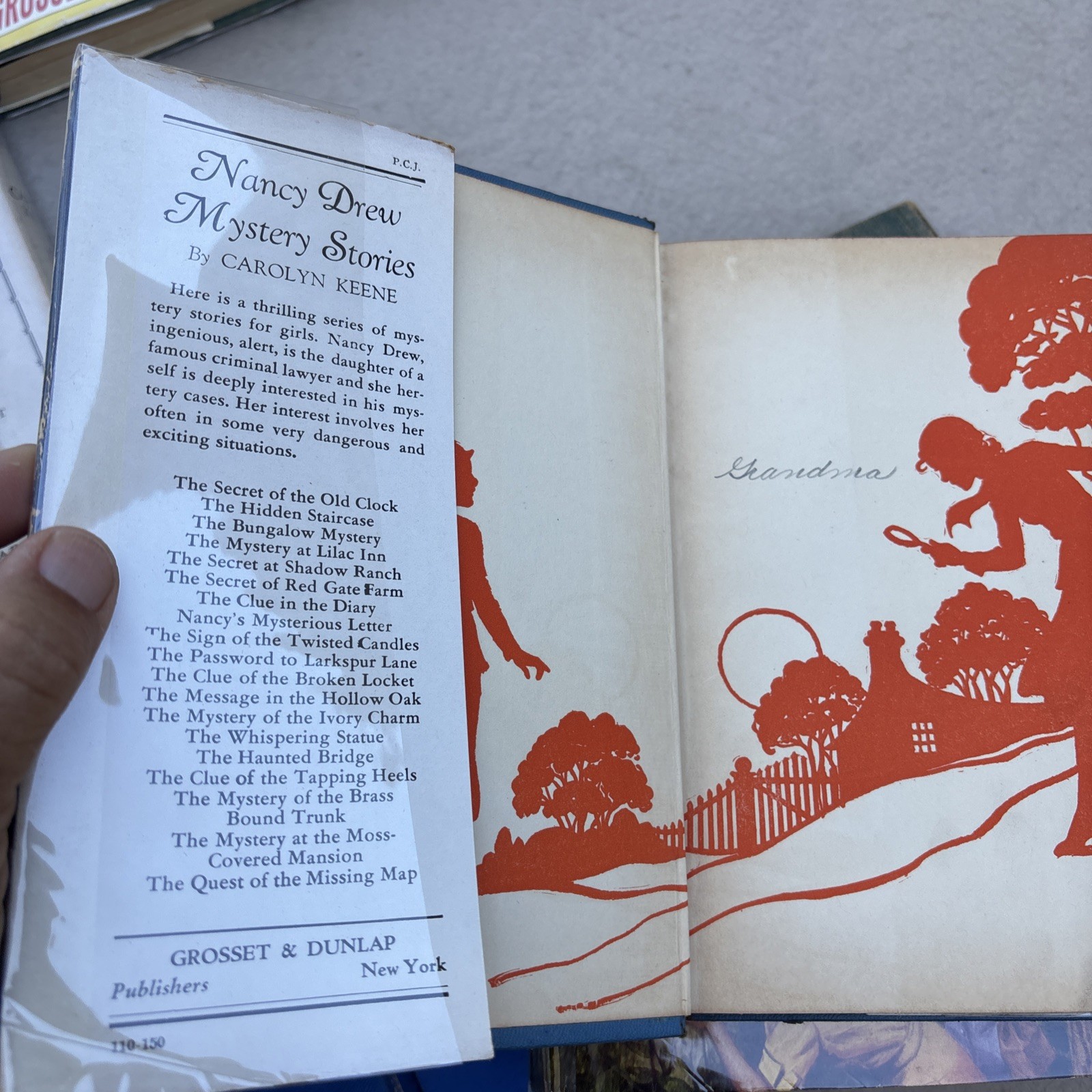 12 vintage Nancy Drew Mysteries (most with DJs) #1-6, 16, 26 + 1930s-1950s edit