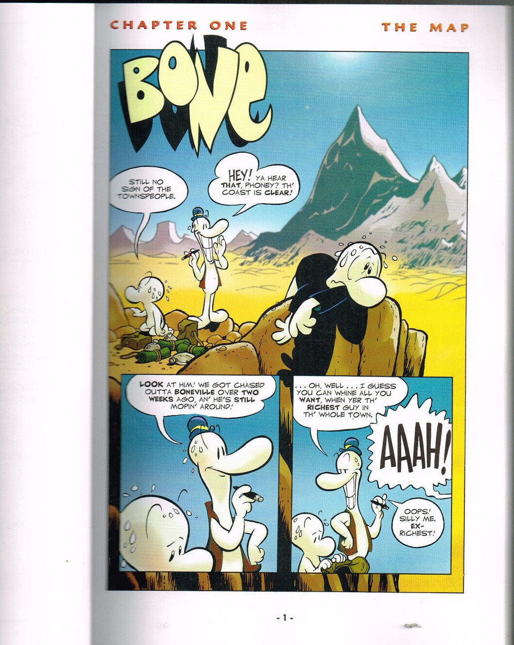 Out from Boneville: a Graphic Novel (BONE #1) by Jeff Smith (2005, Trade…