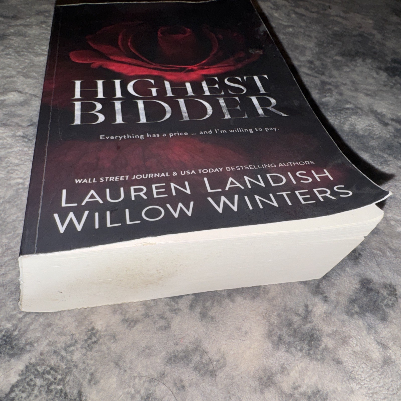 Highest Bidder Paperback Lauren Landish and Willow Winters English – Signed!