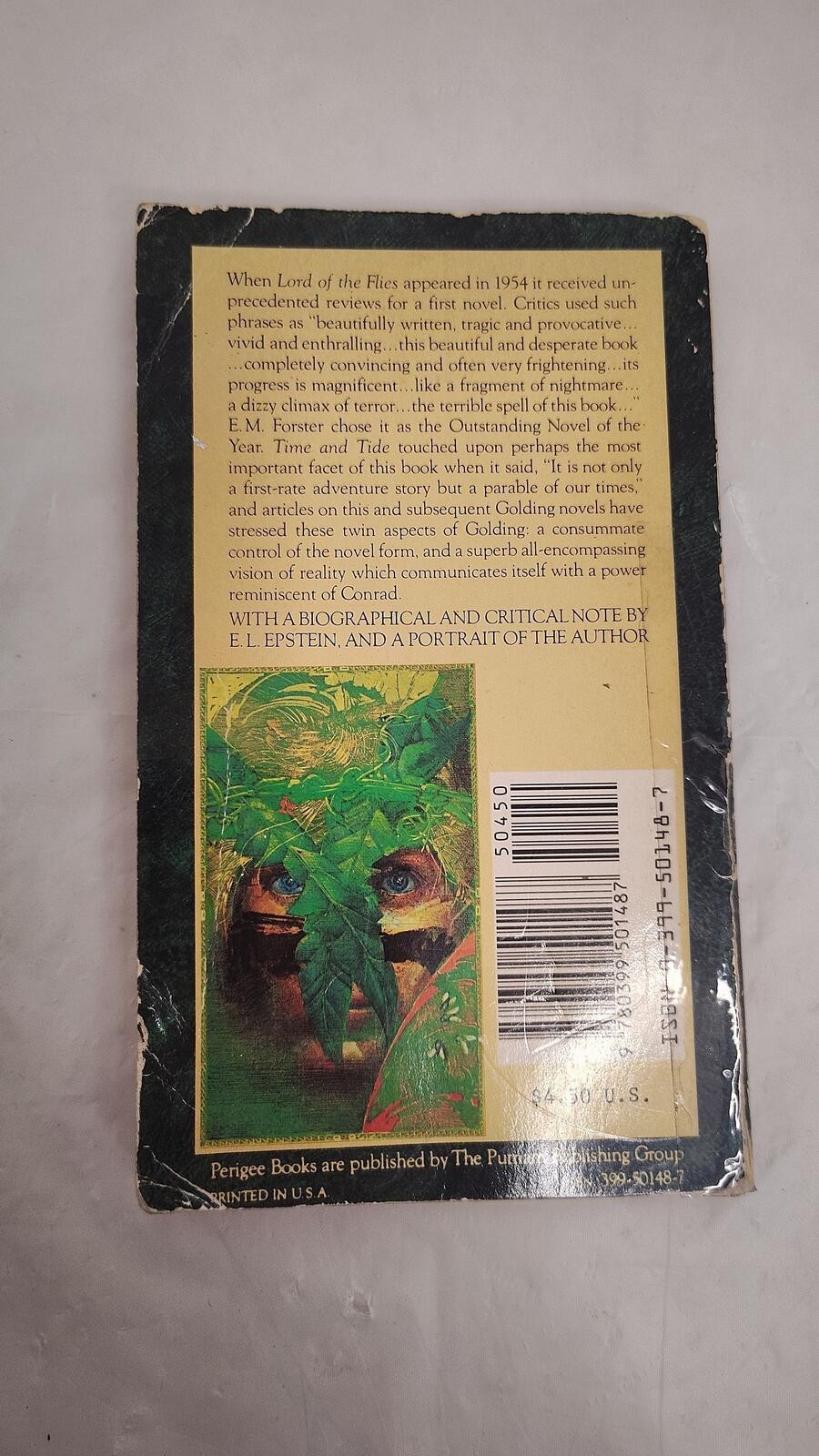 Lord of the Flies William Golding Vintage Wideview Perigee Paperback