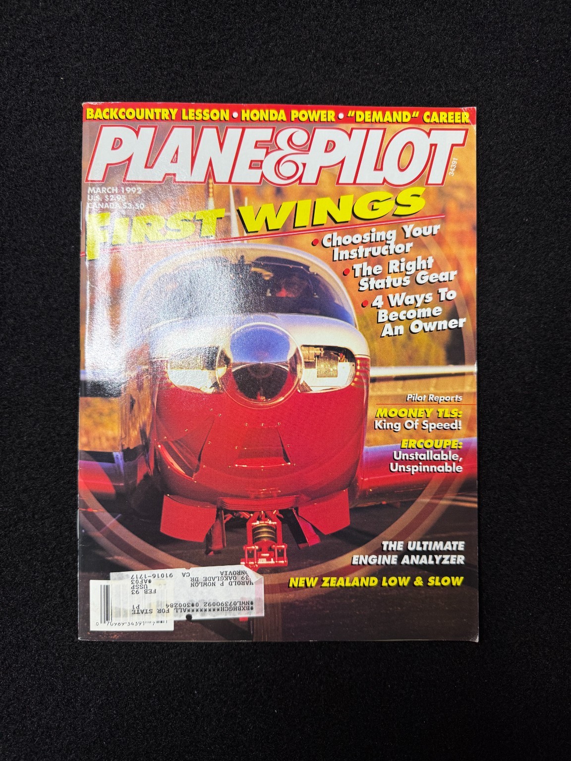 Plane & Pilot Magazine March 1992 First Wings Aviation Flying Aircraft Vintage