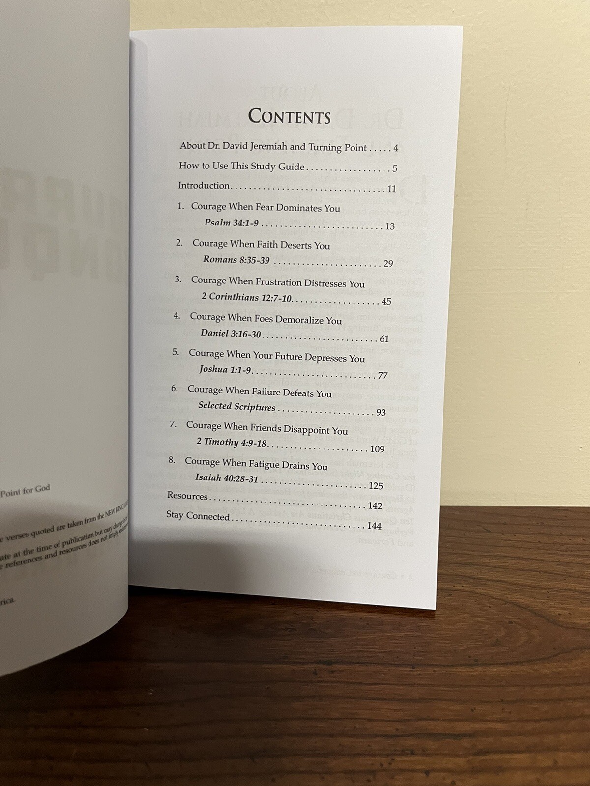 David Jeremiah Study Guide „COURAGE to CONQUER“ Brand New Paperback ~Rare~