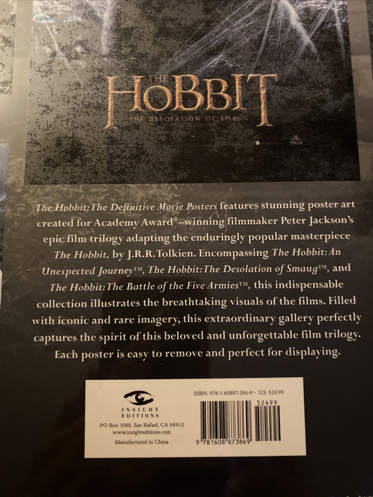 The Hobbit Definitive Movie Posters Book. 40 Removable Posters, 16″ X 12″ Sealed