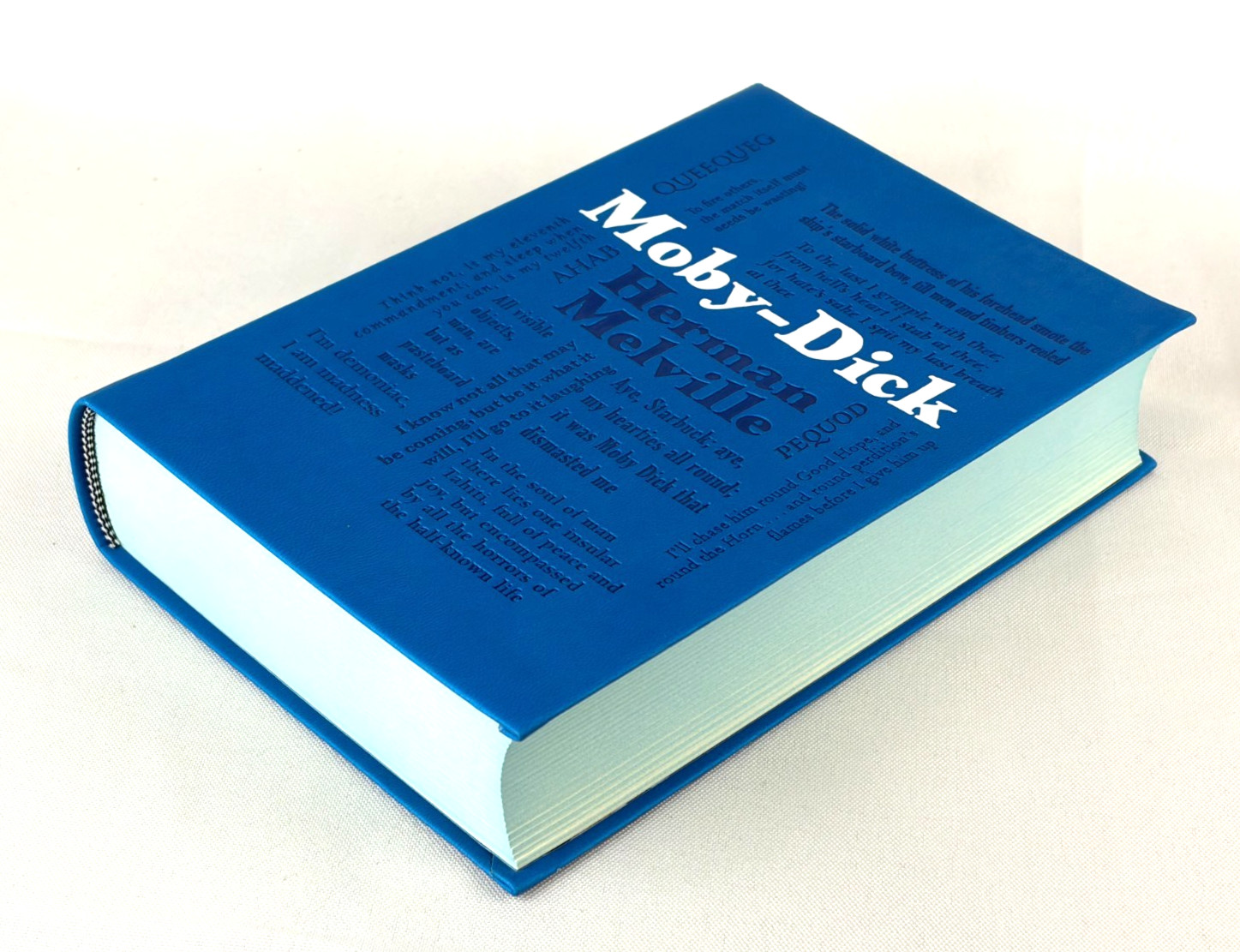MOBY DICK by Herman Melville Soft Faux Leather Classic Sprayed Edges *New*