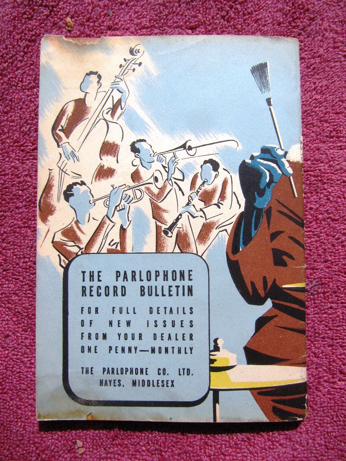1947-8 British PARLOPHONE RECORDS Complete Catalogue Record Catalog Jazz Opera