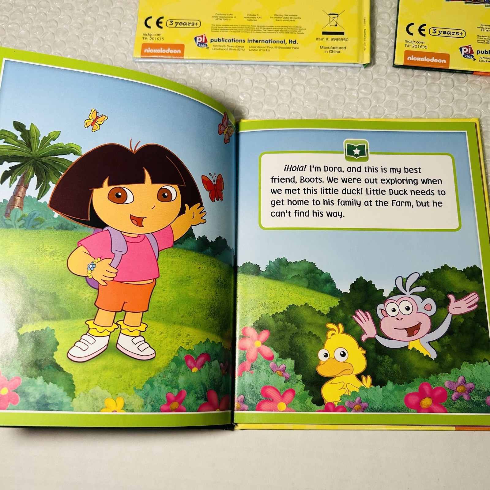 Me Reader „Dora The Explorer“ Story Reader Tablet w/ Complete 8 Book Set
