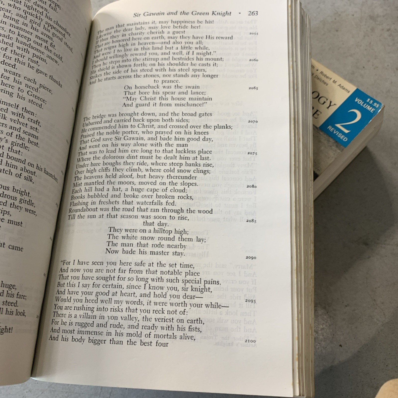 Vintage 1968 Norton Anthology of English Literature Vol 1 & 2 Paperback Set