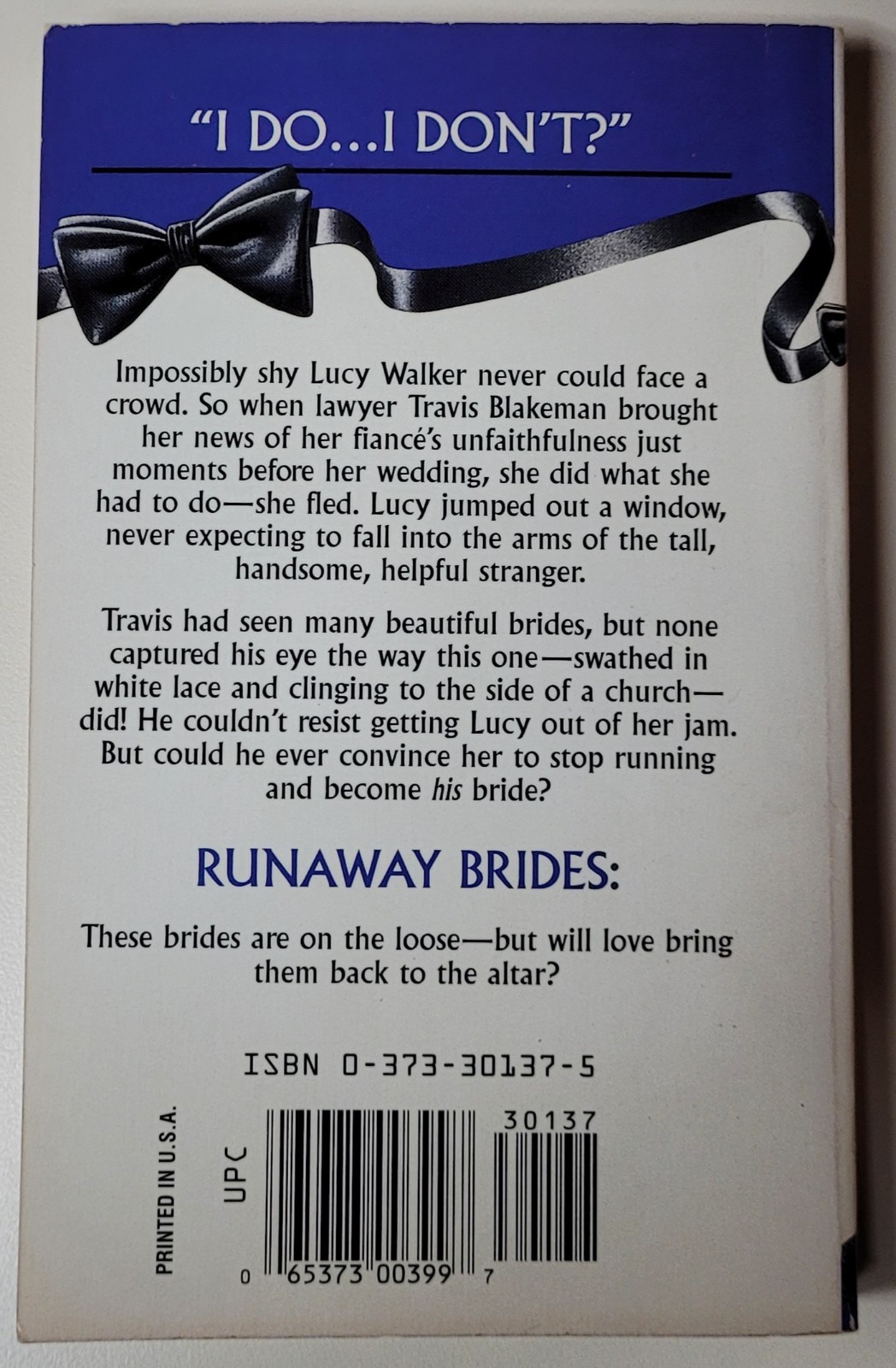 Harlequin/Silhouette Here Come the Grooms Romance Novels – 6 Runaway Brides