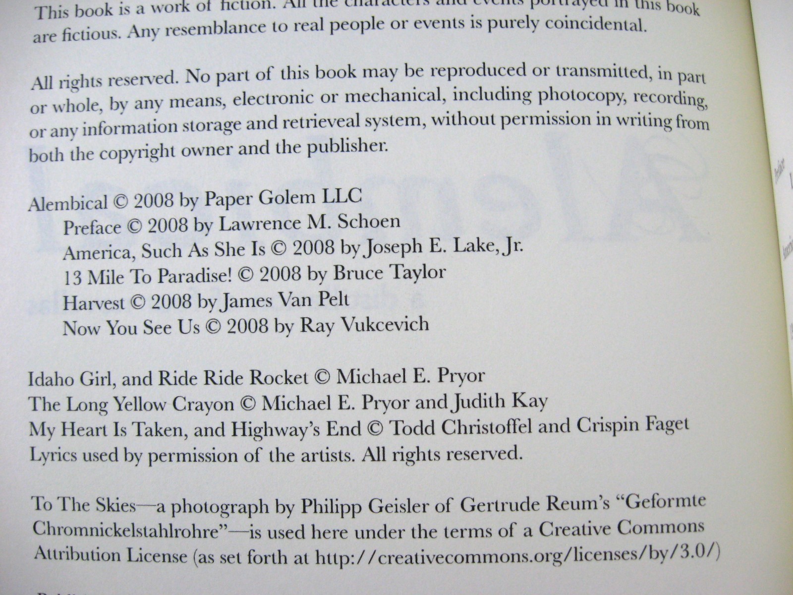 Jay Lake, Bruce Taylor, James Van Pelt, Ray Vukcevich-4 Novellas-Alembical-New