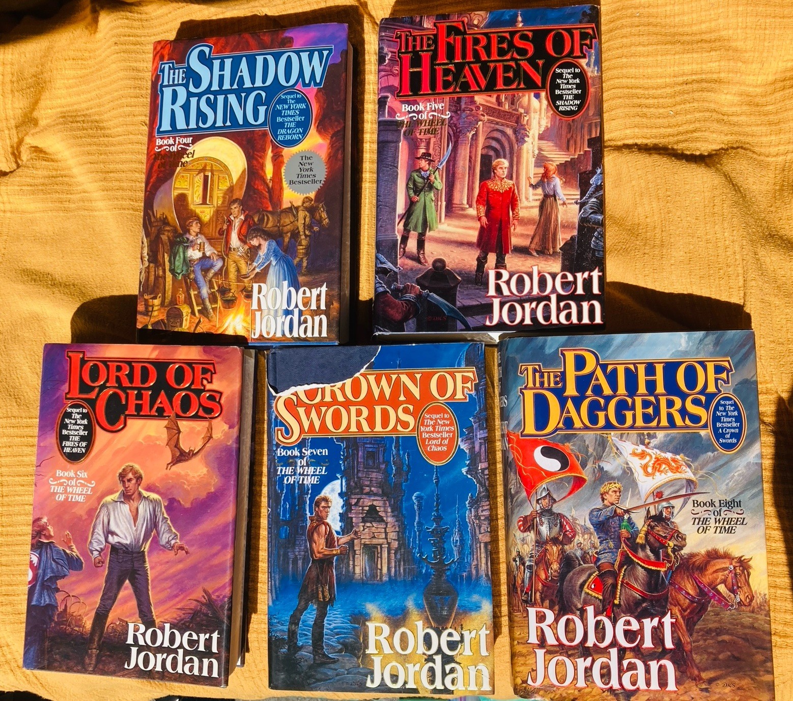 The Wheel of Time Robert Jordan Hard C. Original Year Printing Lot 4, 5, 6, 7, 8