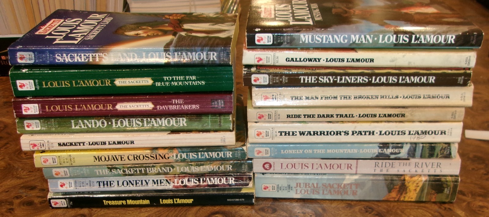 18 The Sacketts Novels Complete Set 1-18 Louis L’Amour Books Lot