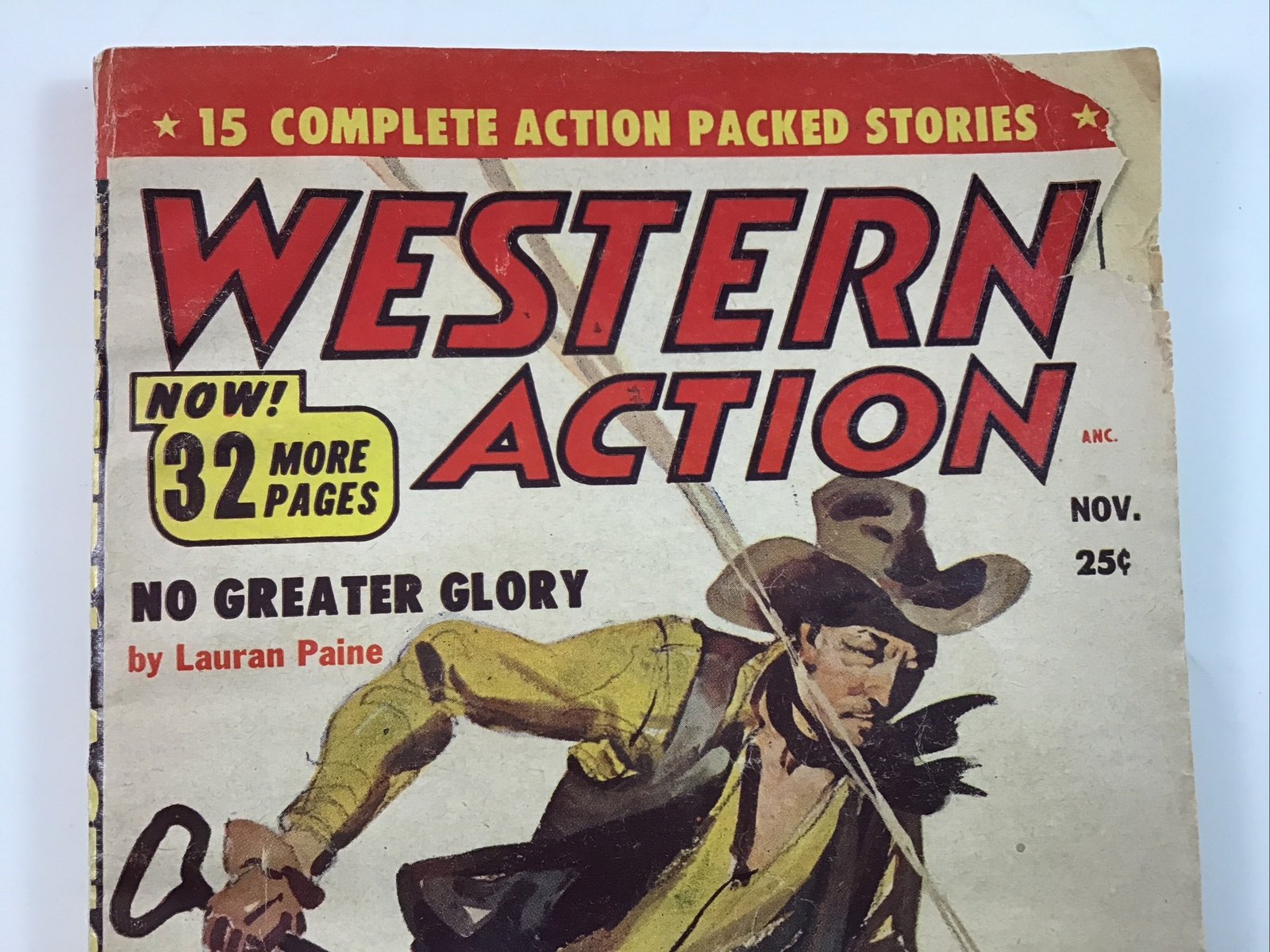 Western Action 15 Complete Action Packed Stories Nov 1955 Paperback