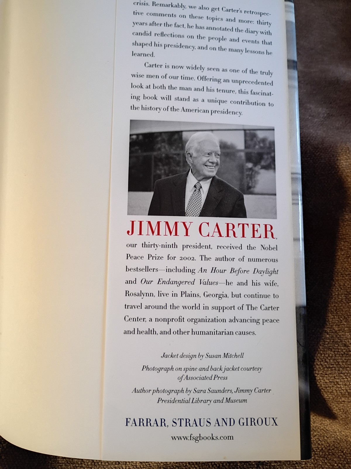 Signed Jimmy Carter White House Diary 1st Edition 1st Printing BookPeople Event