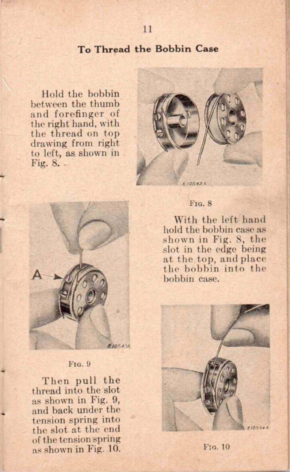 SINGER 221-1 Featherweight Sewing Machine User Manual – STEEL WIRE BOUND