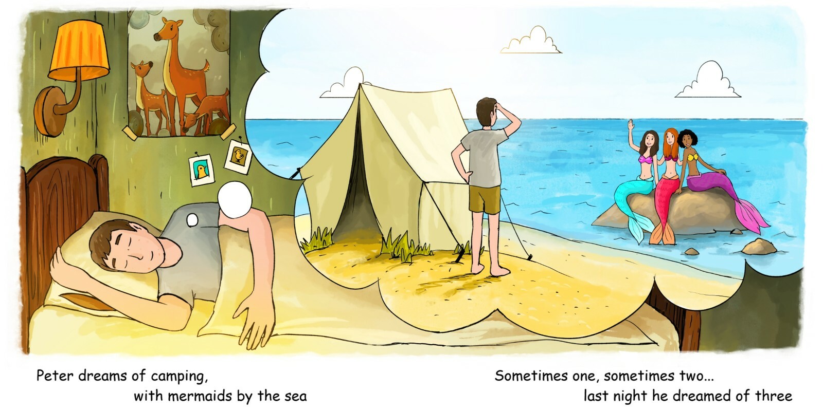Peter Pitched a Tent ~ Hard Cover, Brand New