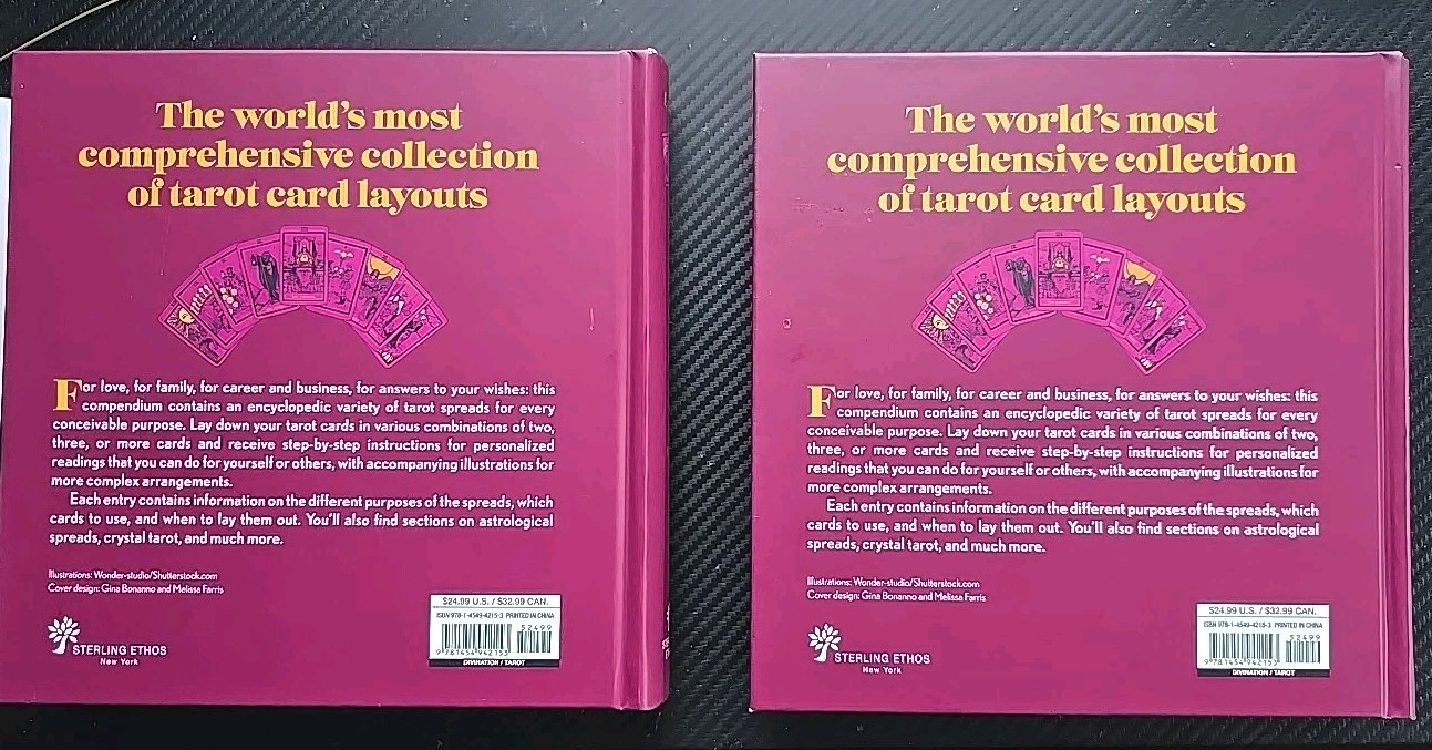 1001 Tarot Spreads Cassandra Eason Hardcover 544 Pages New Laminated Cover