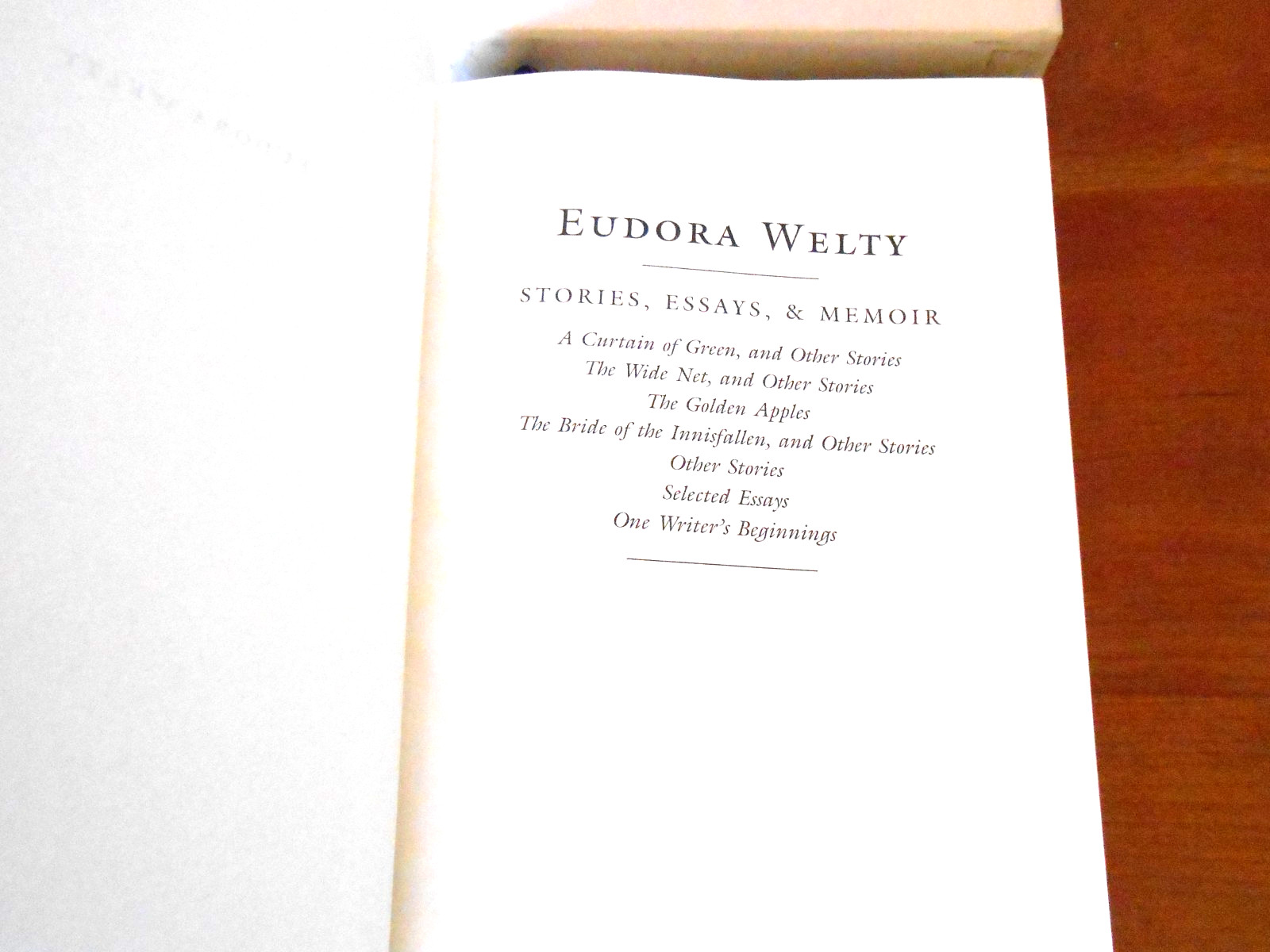 Library Of America EUDORA WELTY 2 Vol Set 1st printings 1 LOA insert- HC/SC LN