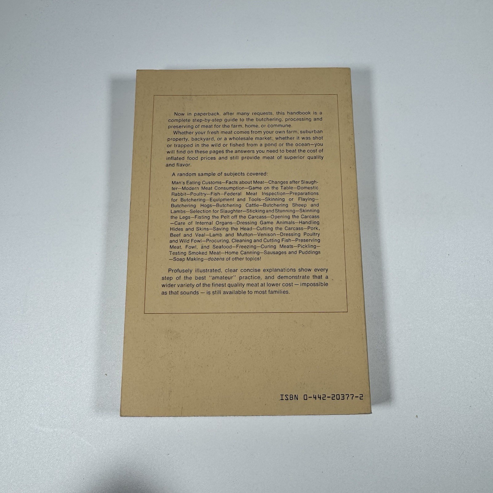 Butchering Processing and Preservation of Meat Home and Farm 1955