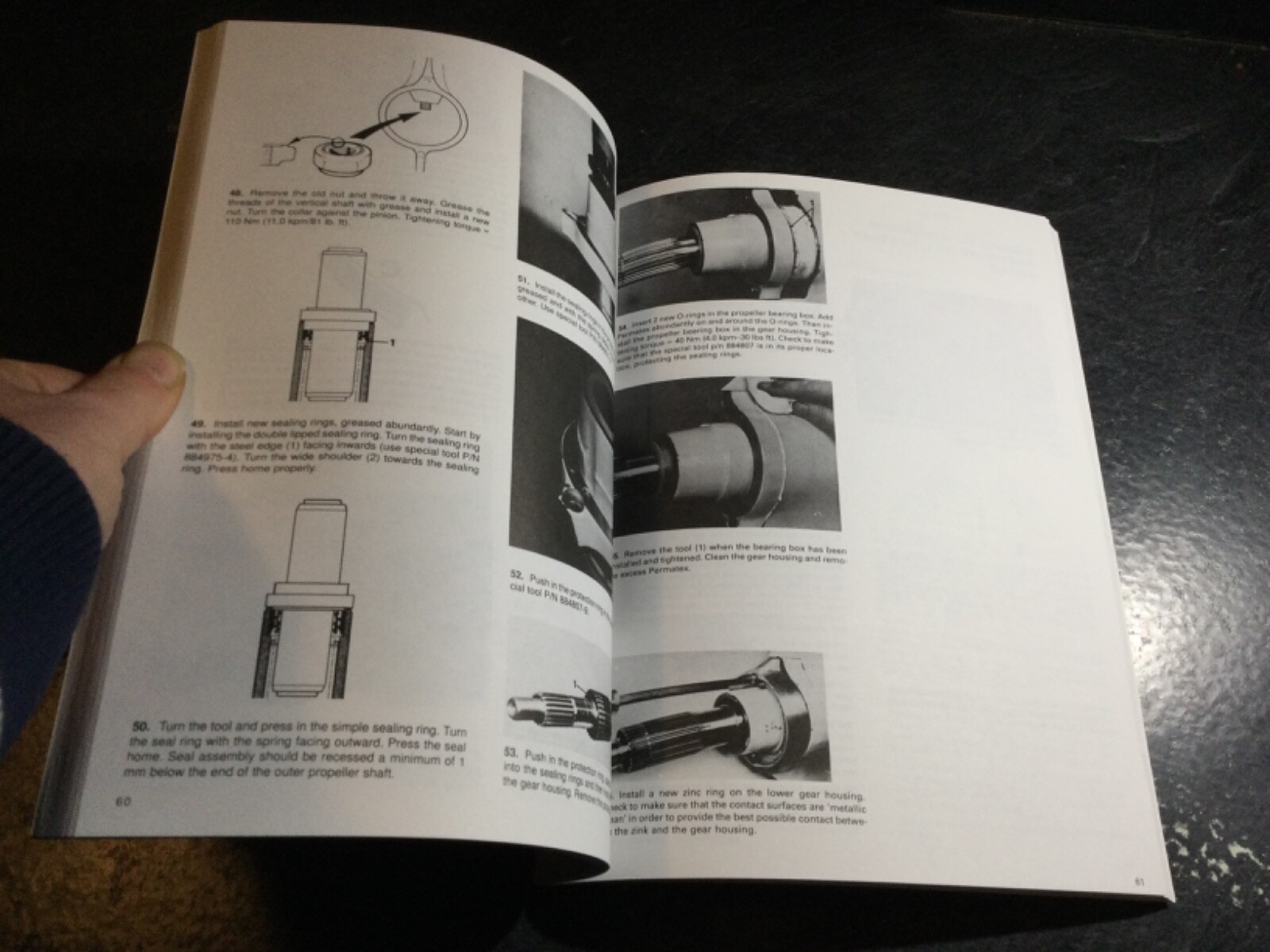 1994-95 Volvo Penta HU 3.0L, 4.3L 5.0L 5.7L 5.8L 7.4L 8.2L Shop Manual 4,6,8 cyl