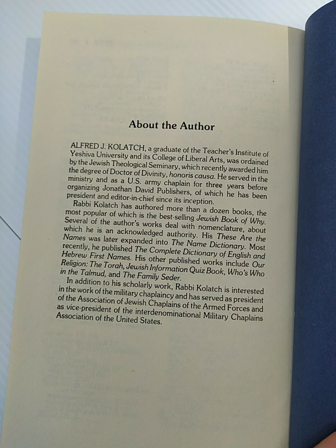 Jewish History & Culture: The Jewish Book of Why Set by Alfred J. Kolatch, 2 Vol