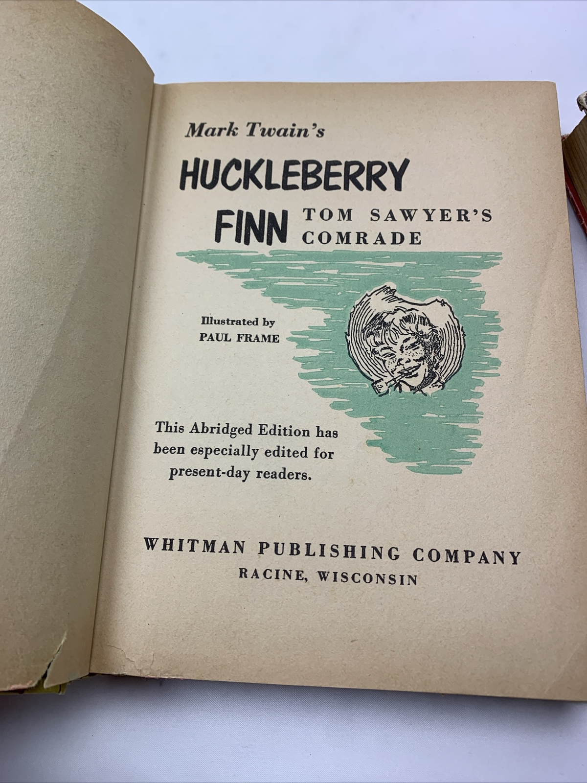 Mark Twains Tom Sawyer And Huckleberry Finn Book Lot By Whitman Publishing Co