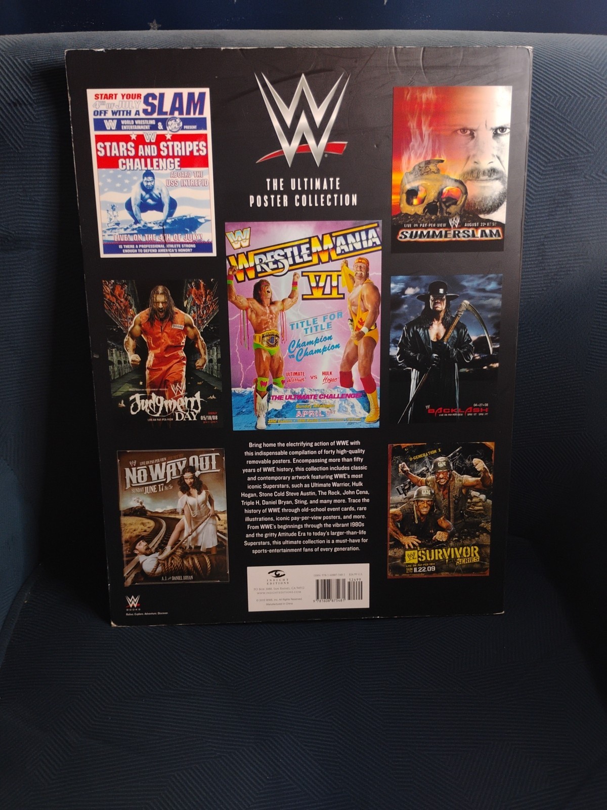 WWE: THE ULTIMATE POSTER COLLECTION (2015) Missing 1 Page (2 Posters)