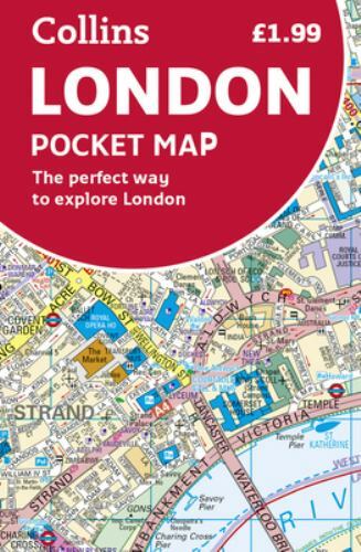 London Pocket Map [New Edition] by Collins Maps (2020, Sheet Map, Folded)