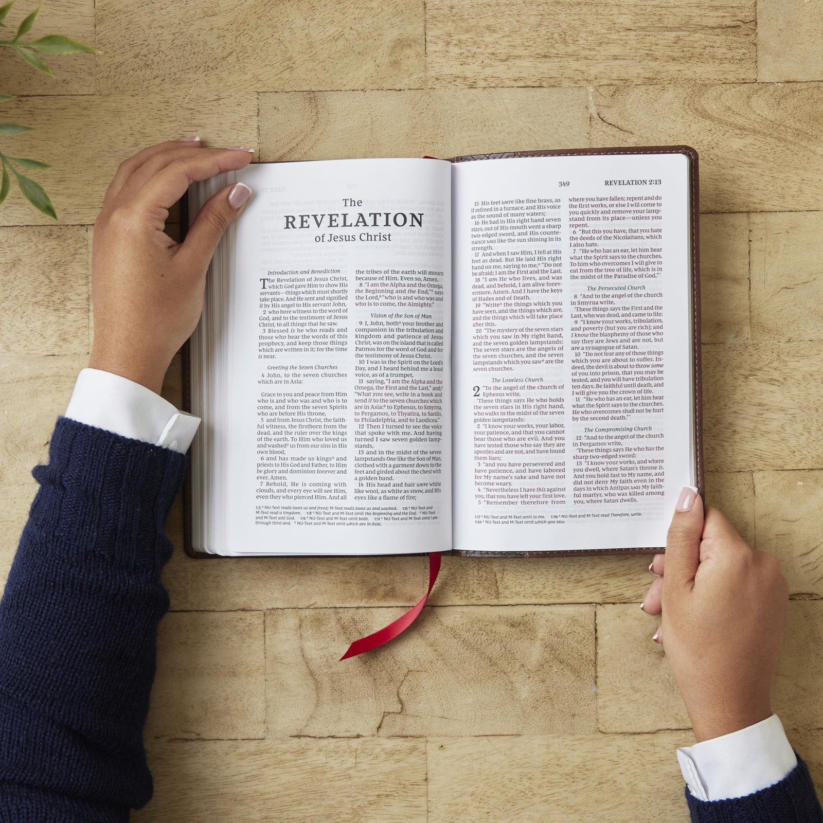 NKJV, Personal Size New Testament, Black Genuine Leather, Red Letter, Comfort…