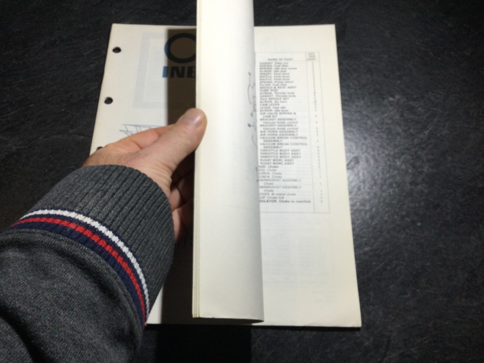 1981 OMC Inboards Parts Catalog GM 305 5.0L V8, GM 350 5.7L, GM 454 7.4L V8