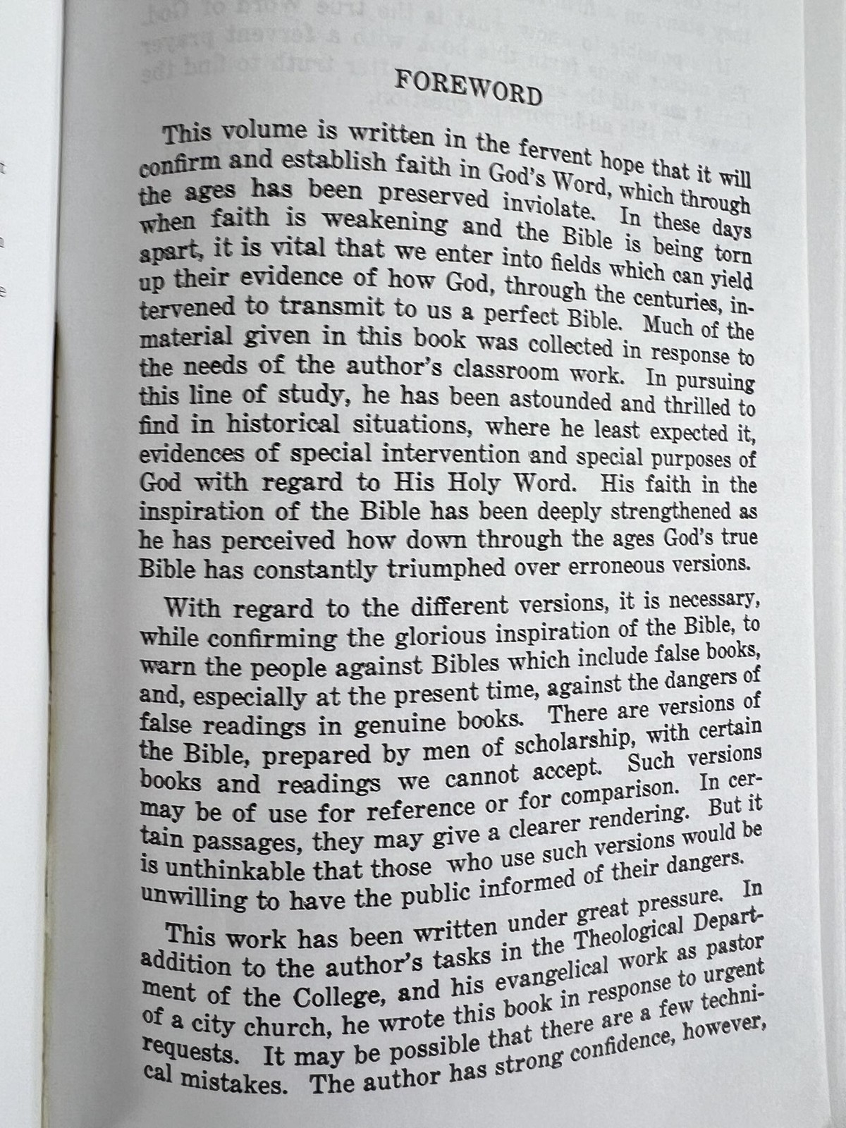 Our Authorized Bible Vindicated Benjamin G Wilkinson TEACH Services Black PB USA